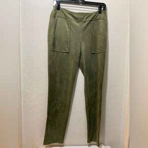 NWOT Joh Green Suede Pull On Pants Size S